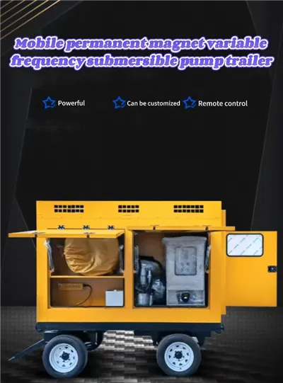 Mobile Permanent Magnet Variable Frequency Tauchpumpenanhänger.
